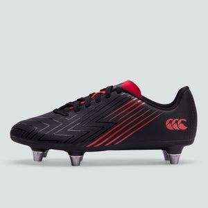 Junior Unisex Speed 3.0 Soft Ground Boot Black/Red