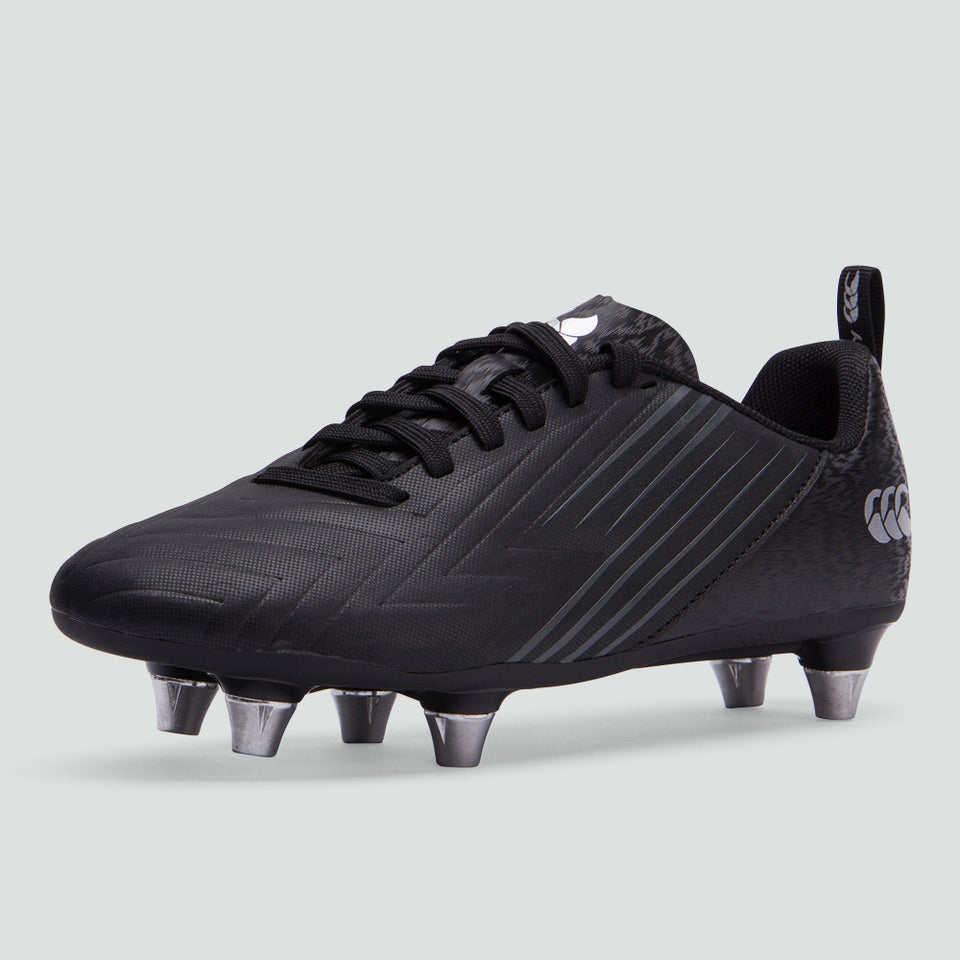 Junior Unisex Speed 3.0 Plus Soft Ground Boot Black/Grey