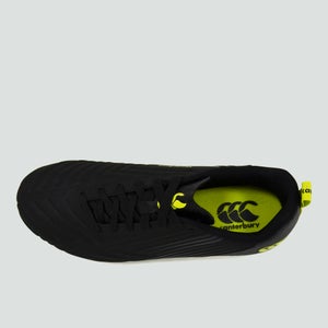 JUNIOR UNISEX SPEED 3.0 PLUS SOFT GROUND BOOT BLACK/GREEN - 13