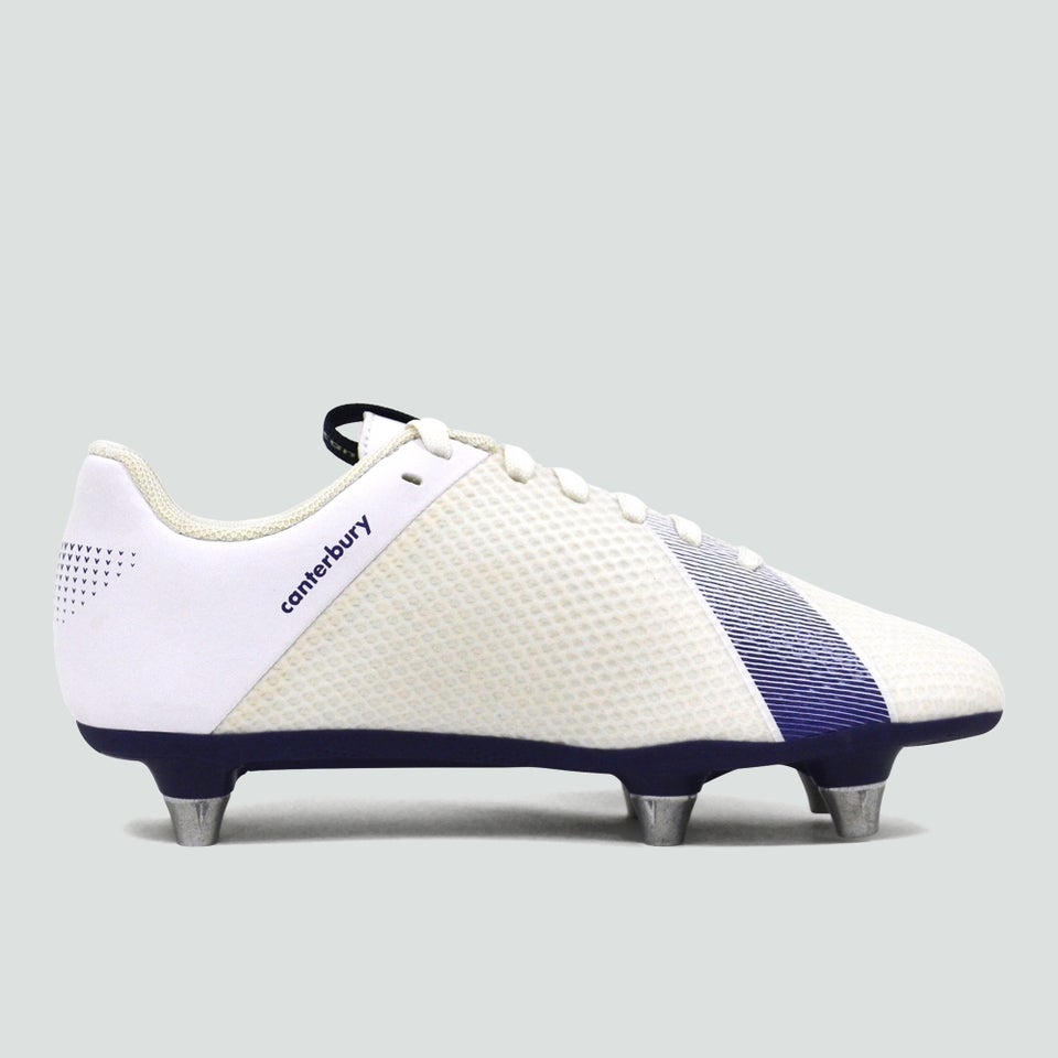 Junior Unisex Phoenix 3.0 Pro Soft Ground Boot White/Blue