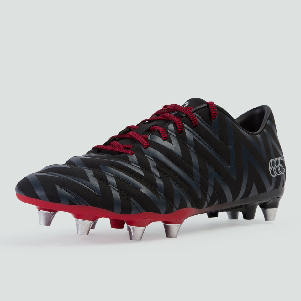 Adult Phoenix 2.0 Soft Ground Boot Black/Flag Red