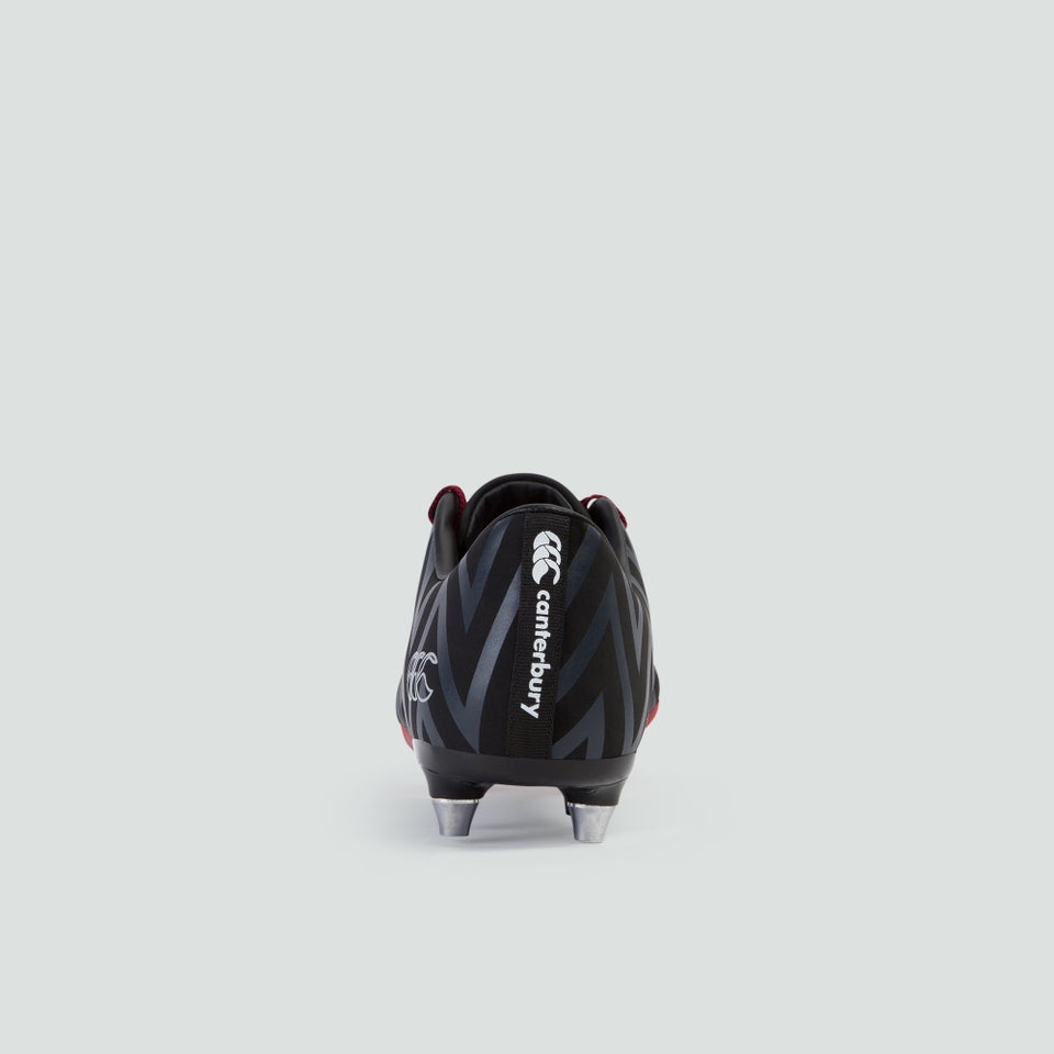 Adult Phoenix 2.0 Soft Ground Boot Black/Flag Red