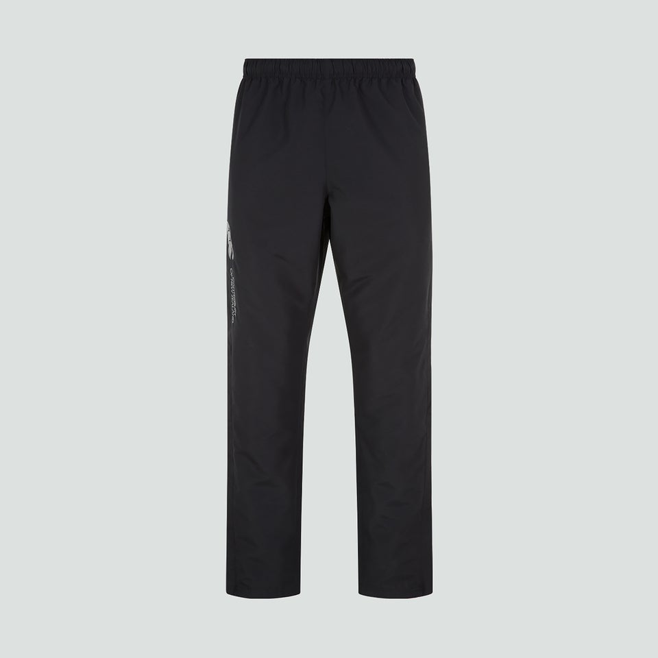 Mens Tapered Open Hem Stadium Pant Black
