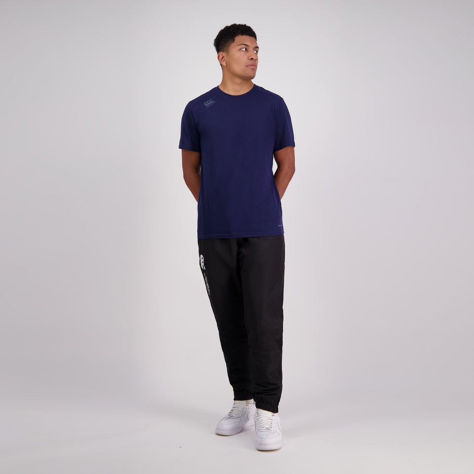 MENS CUFFED HEM STADIUM PANT BLACK