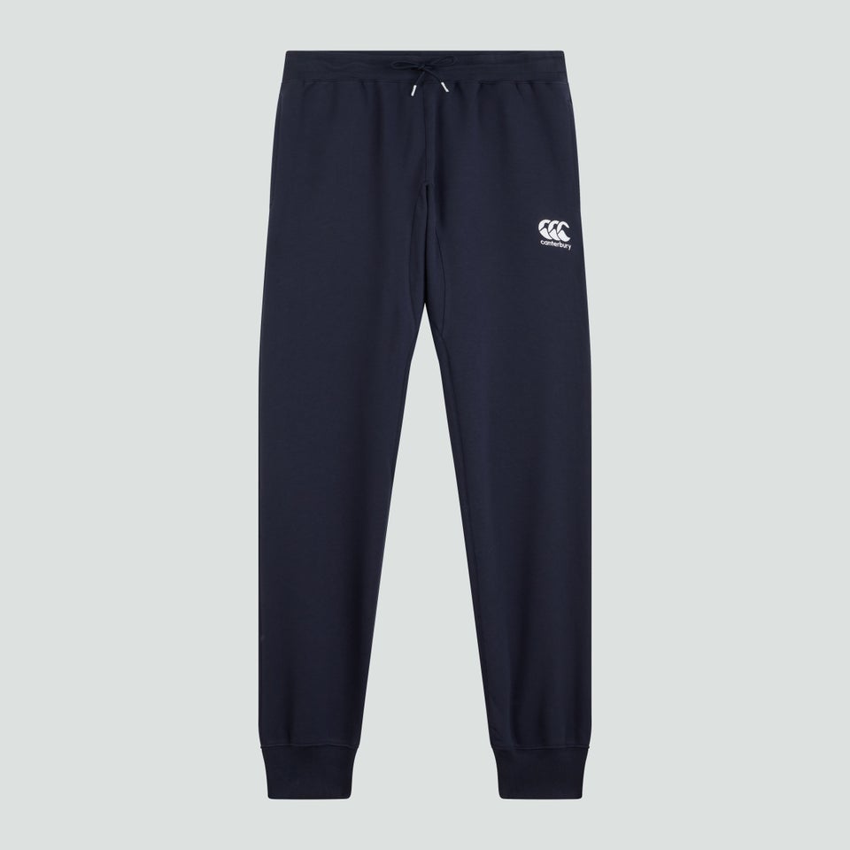 Mens Tapered Fleece Cuffpant Navy