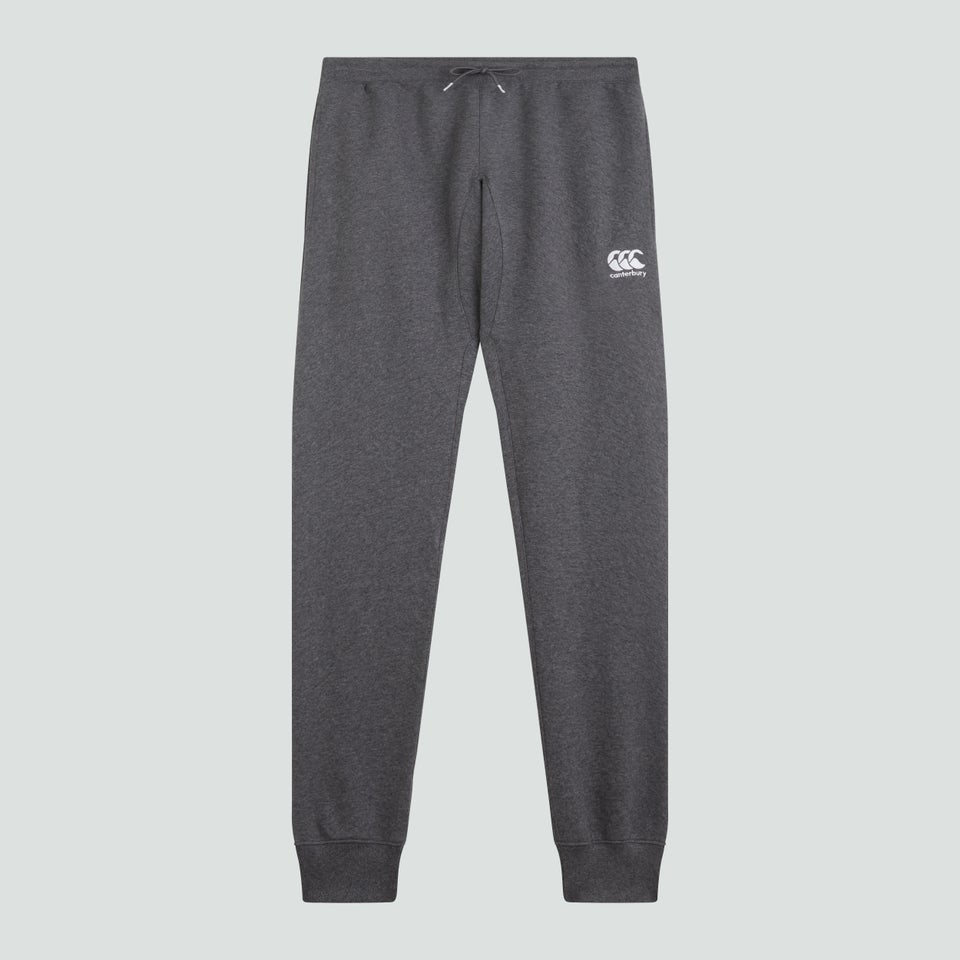 Mens Tapered Fleece Cuffpant Grey