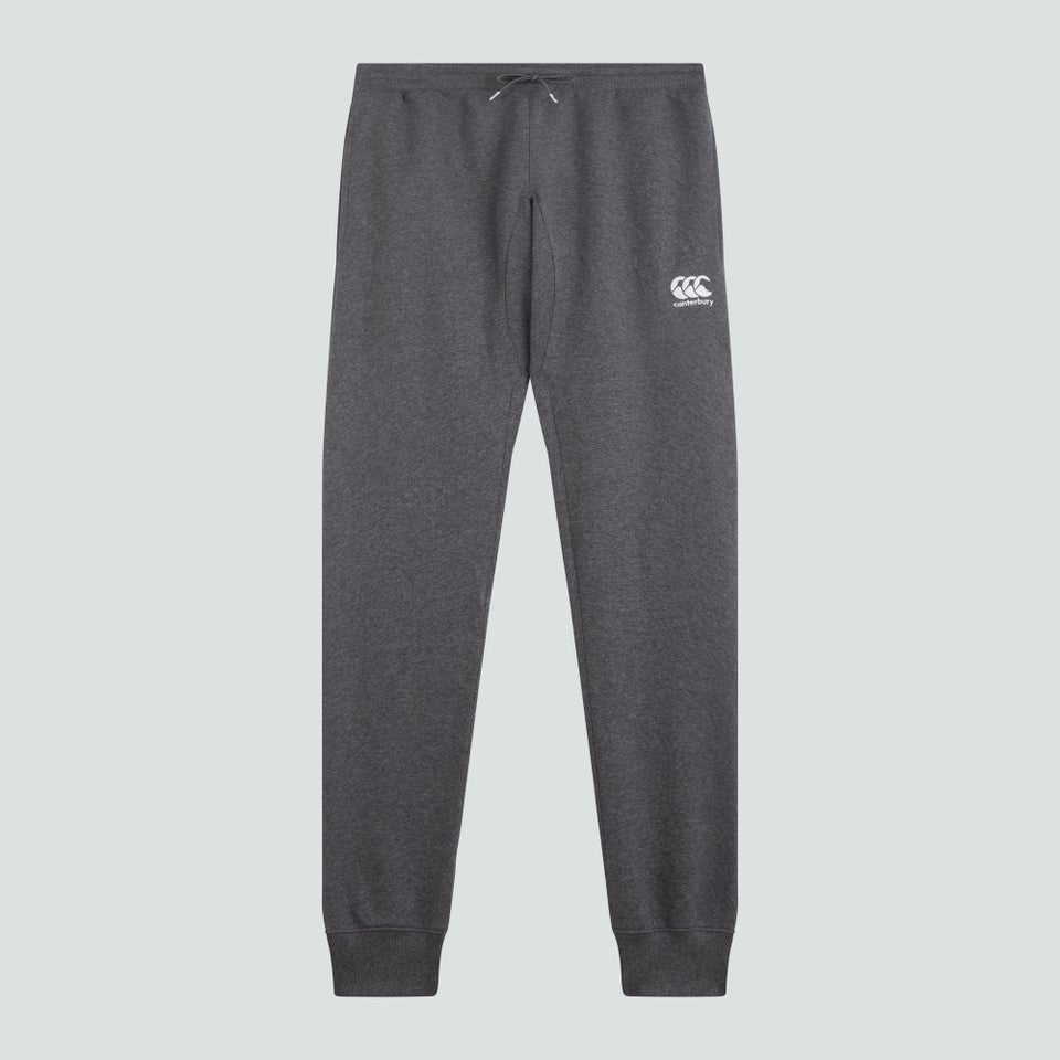 CANTERBURY TAPERED FLEECE CUFFPANT CHARCOAL MARL