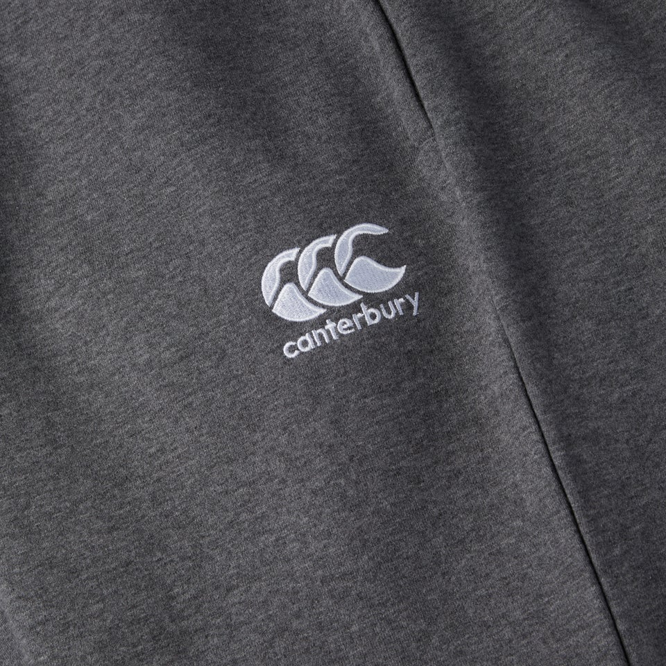 CANTERBURY TAPERED FLEECE CUFFPANT CHARCOAL MARL