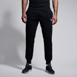 Mens Tapered Fleece Cuffpant Black
