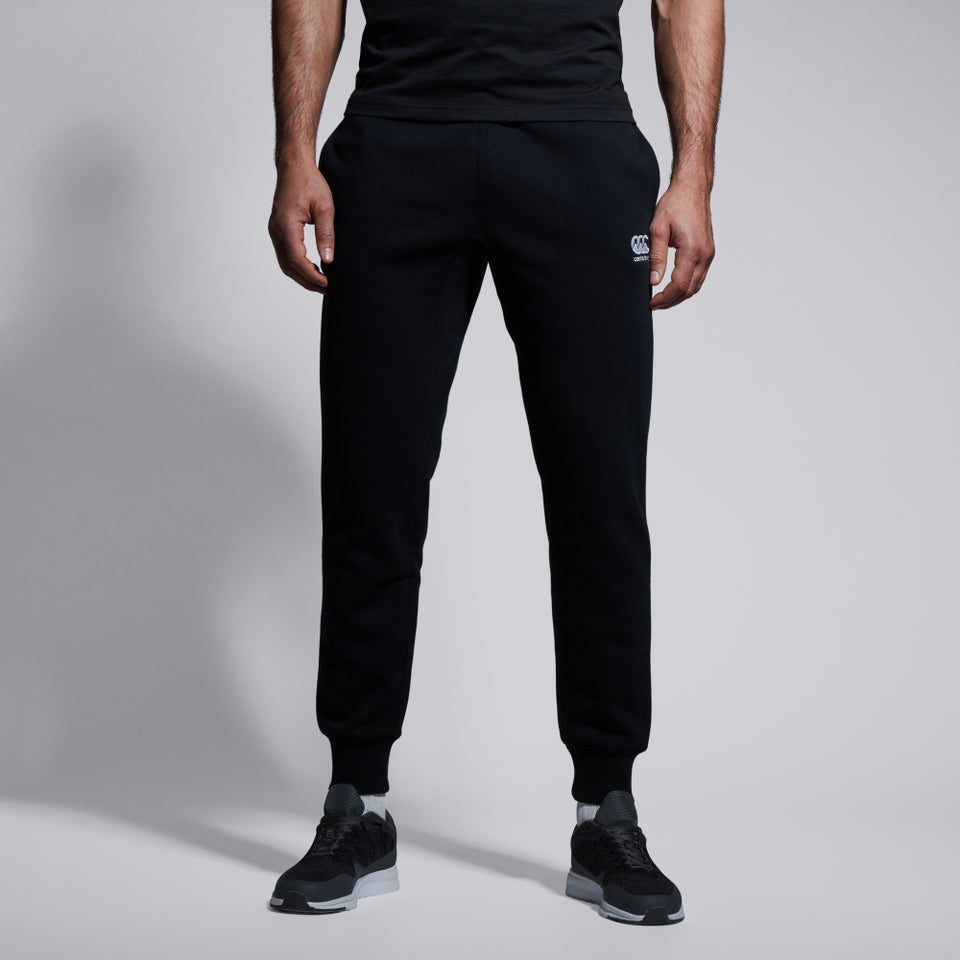 CANTERBURY TAPERED FLEECE CUFFPANT BLACK