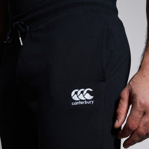 CANTERBURY TAPERED FLEECE CUFFPANT BLACK