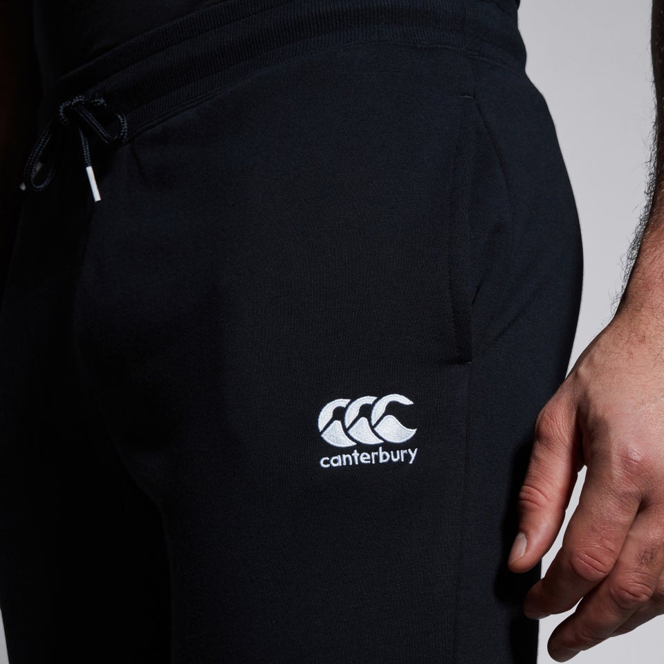 CANTERBURY TAPERED FLEECE CUFFPANT BLACK