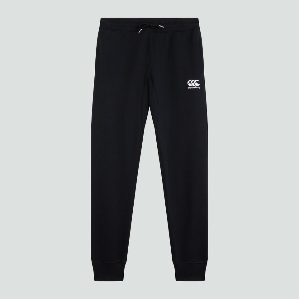 CANTERBURY TAPERED FLEECE CUFFPANT BLACK