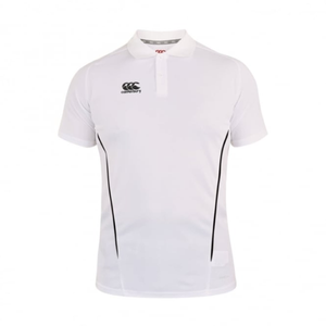 CANTERBURY TEAM DRY POLO SENIOR WHITE/BLACK