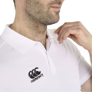 CANTERBURY TEAM DRY POLO SENIOR WHITE/BLACK