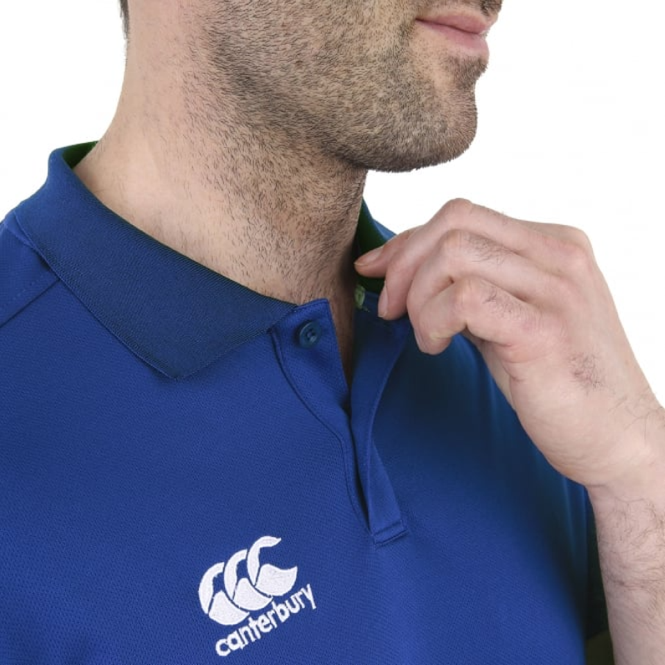 Mens Team Dry Polo Shirt Blue