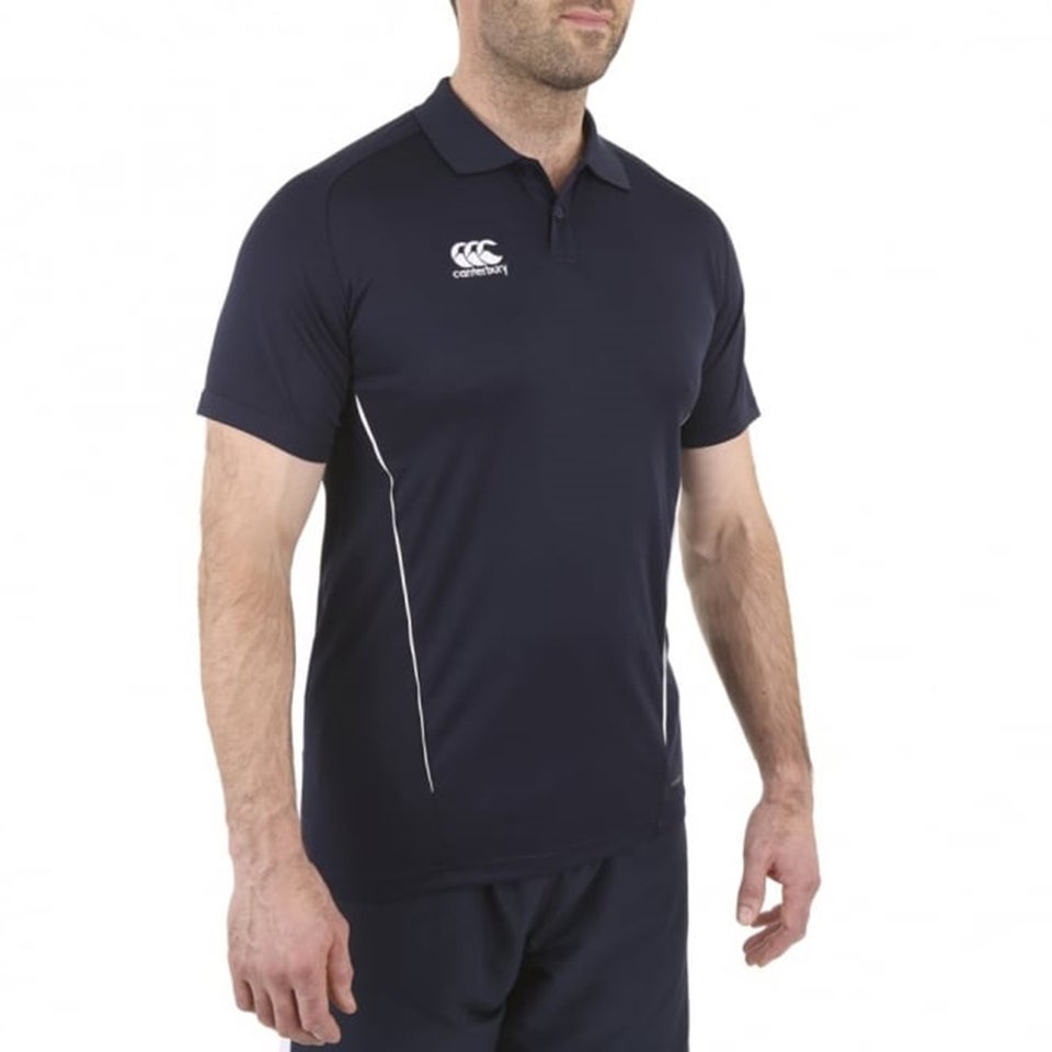 CANTERBURY TEAM DRY POLO SENIOR NAVY/WHITE