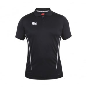 CANTERBURY TEAM DRY POLO SENIOR BLACK/WHITE
