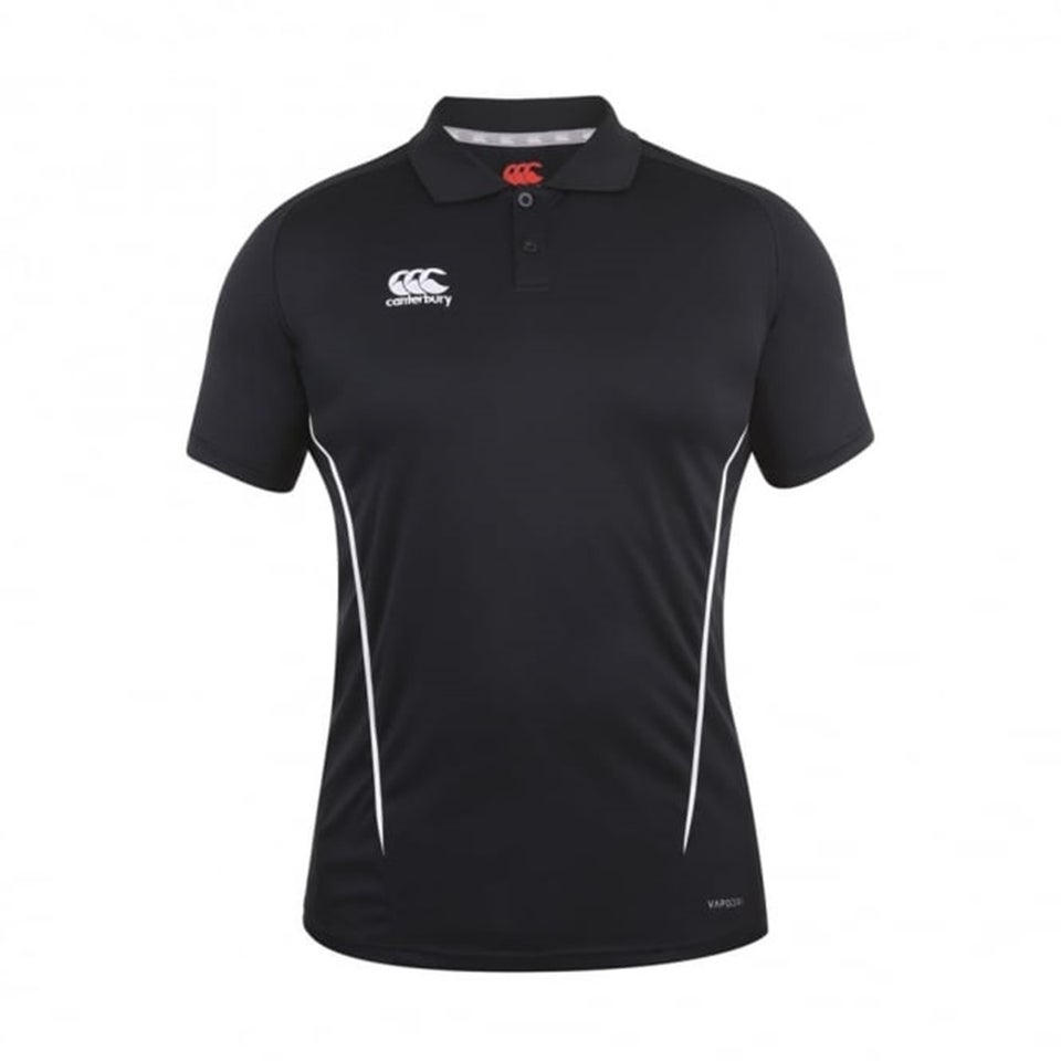 CANTERBURY TEAM DRY POLO SENIOR BLACK/WHITE