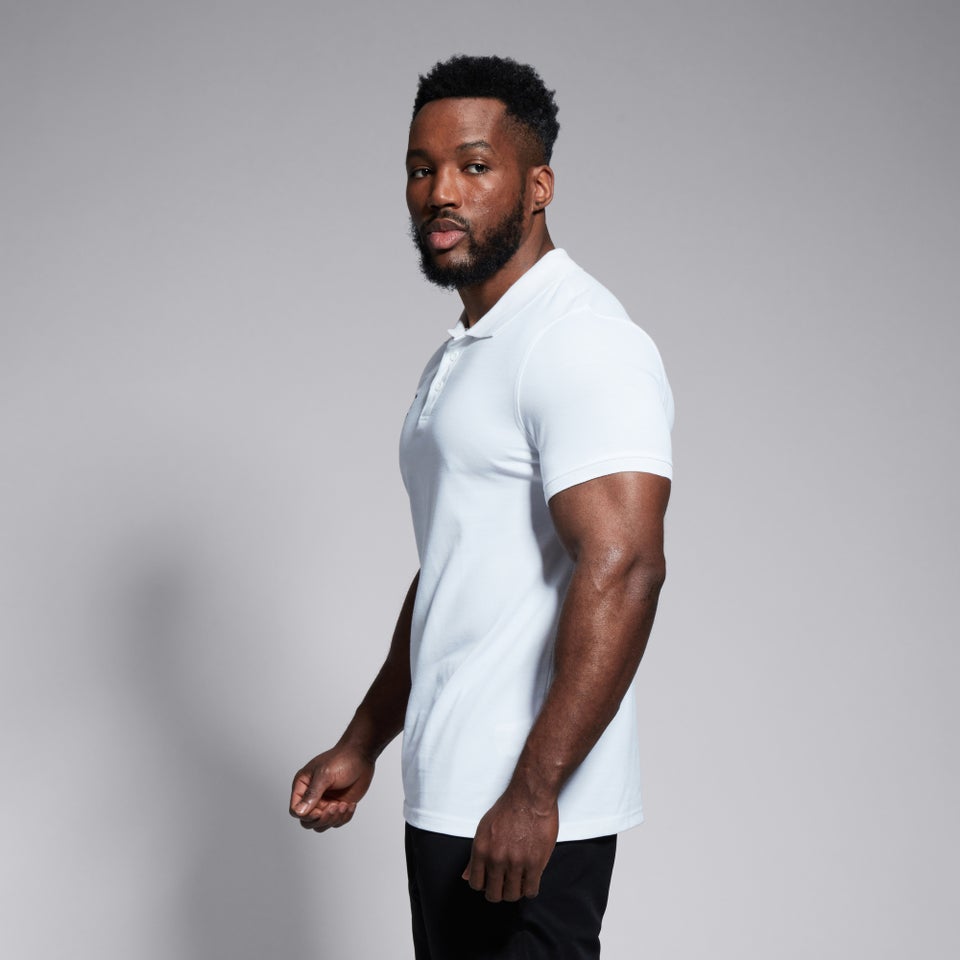 MENS WAIMAK POLO SHIRT IN WHITE