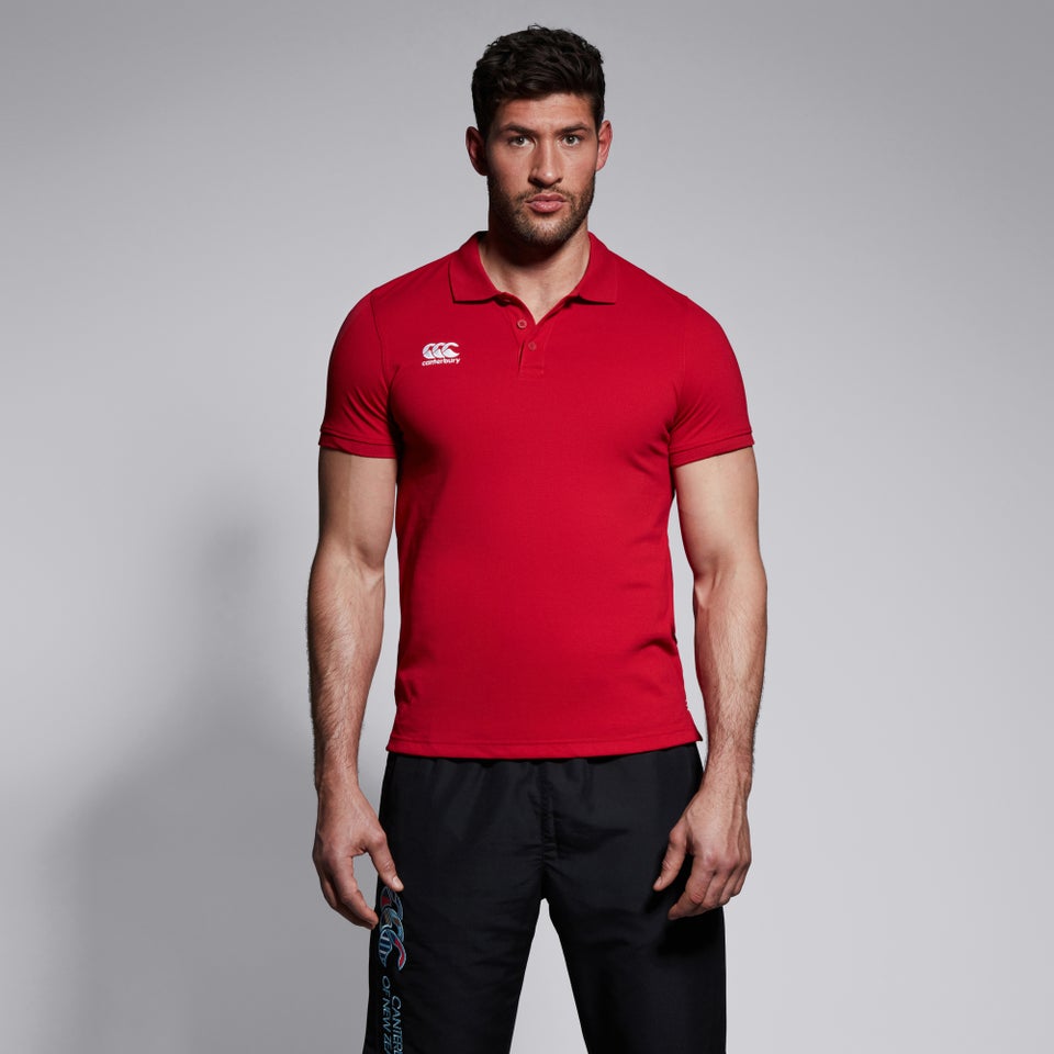 CANTERBURY WAIMAK POLO SHIRT FLAG RED