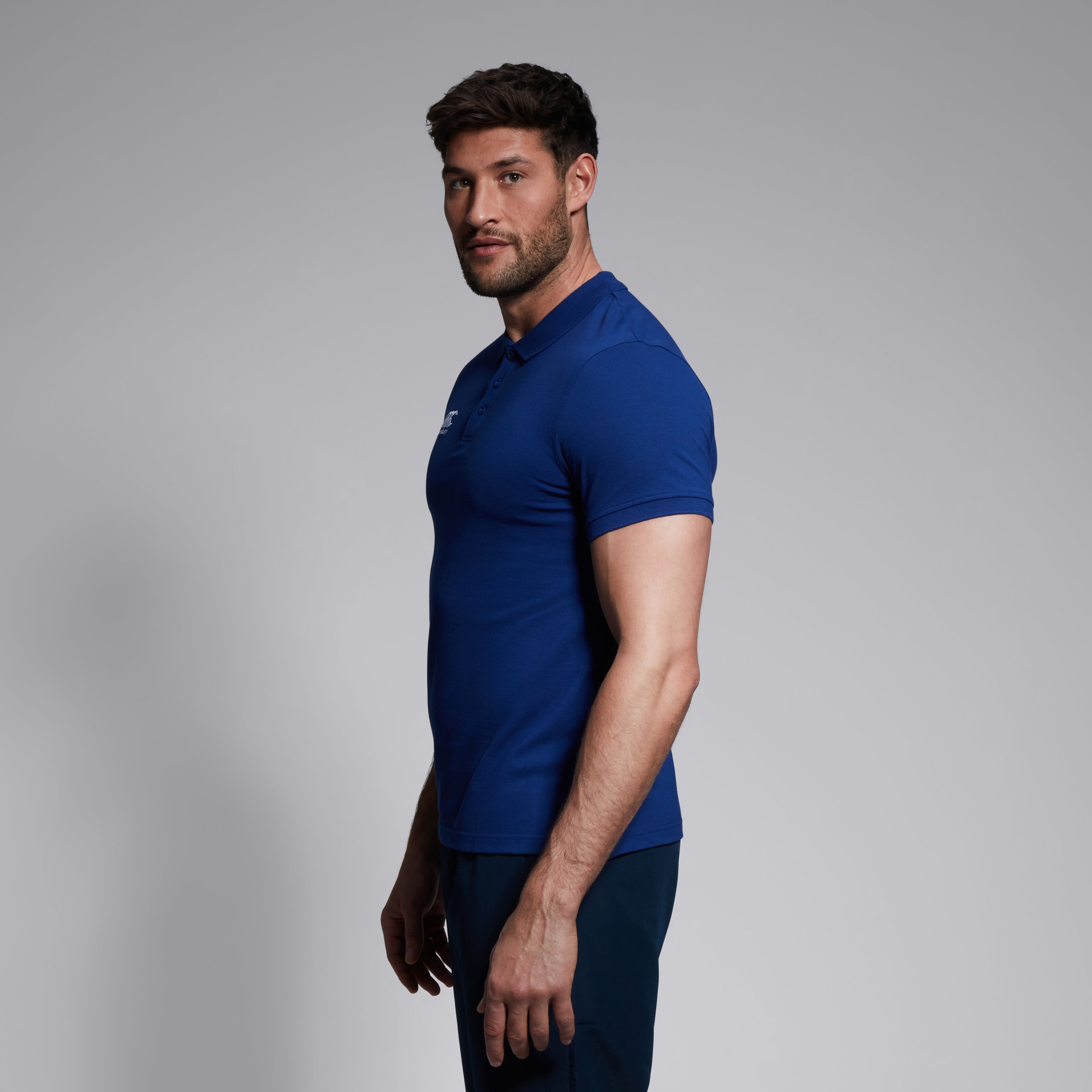 Mens Waimak Polo Shirt Blue | Canterbury