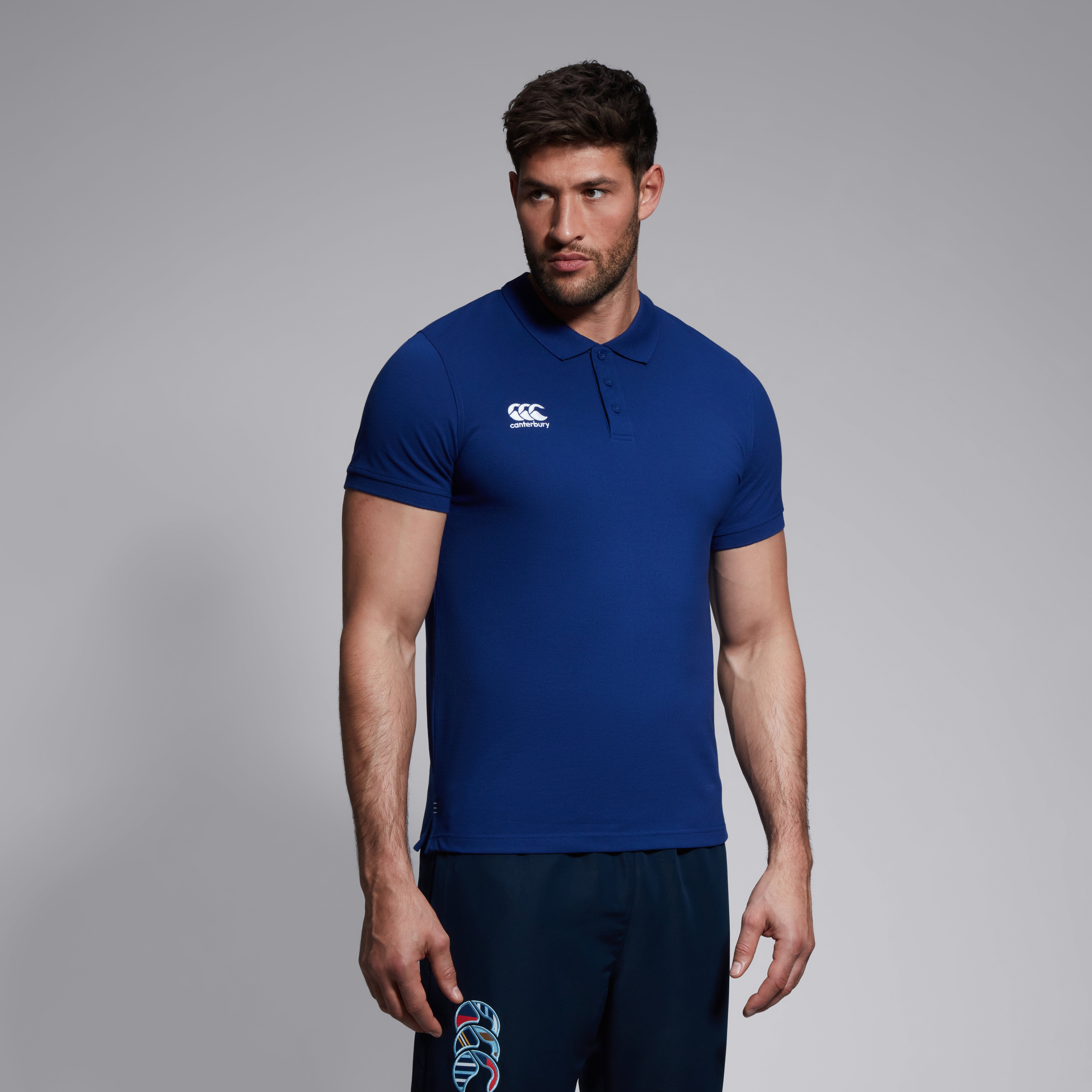 Mens Waimak Polo Shirt Blue | Canterbury