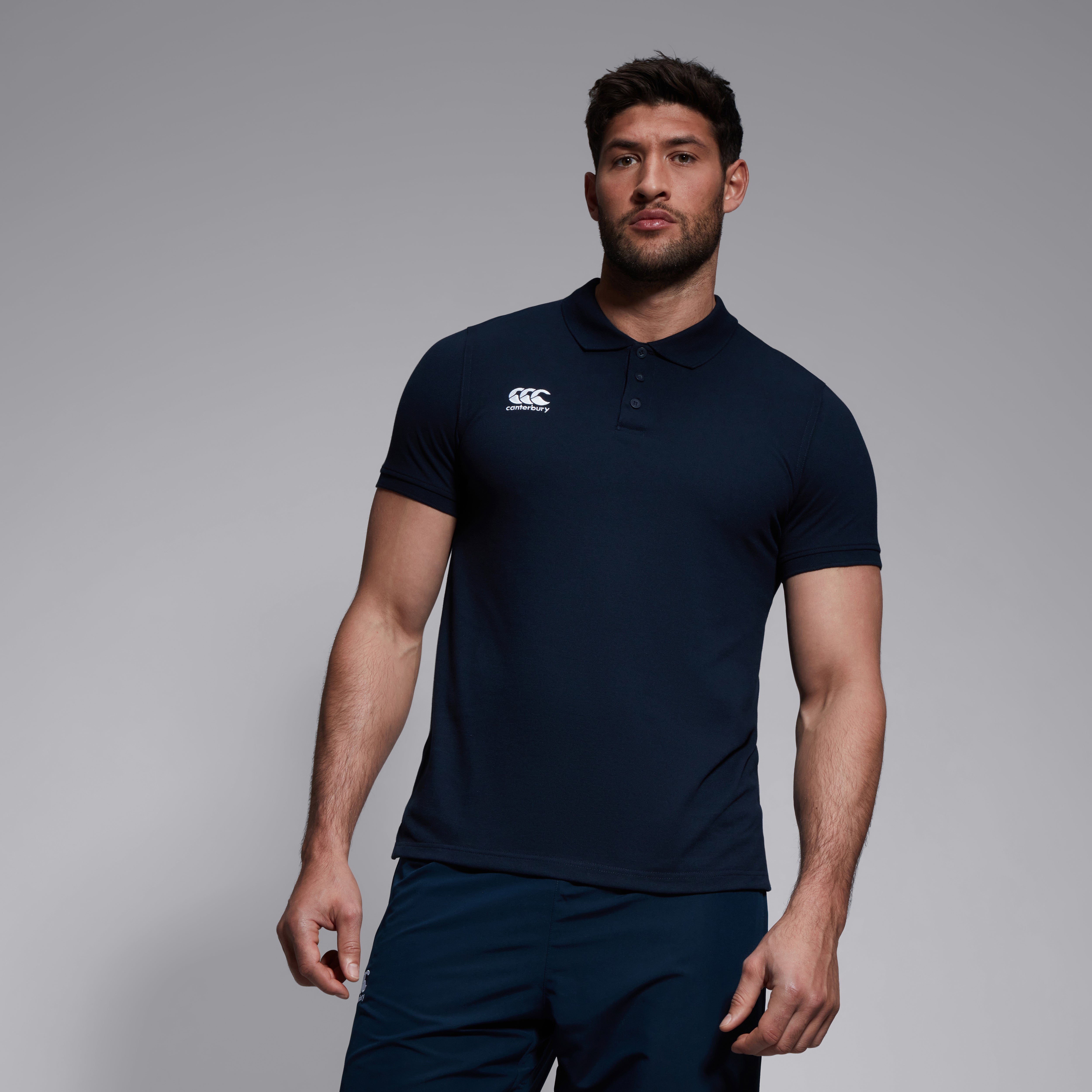 Mens Waimak Polo Shirt Navy | Canterbury
