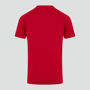 Mens Core Vapodri Large Logo Tee Red
