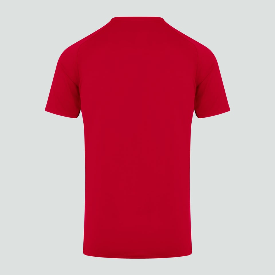 Mens Core Vapodri Large Logo Tee Red