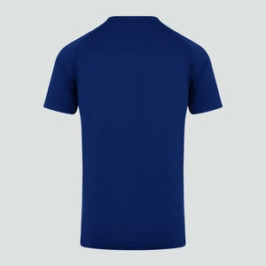 Mens Core Vapodri Large Logo Tee Blue