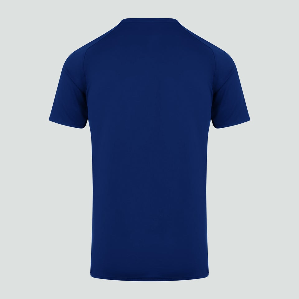 Mens Core Vapodri Large Logo Tee Blue