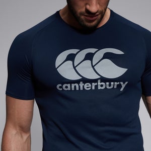CANTERBURY CORE VAPODRI LARGE LOGO T NAVY