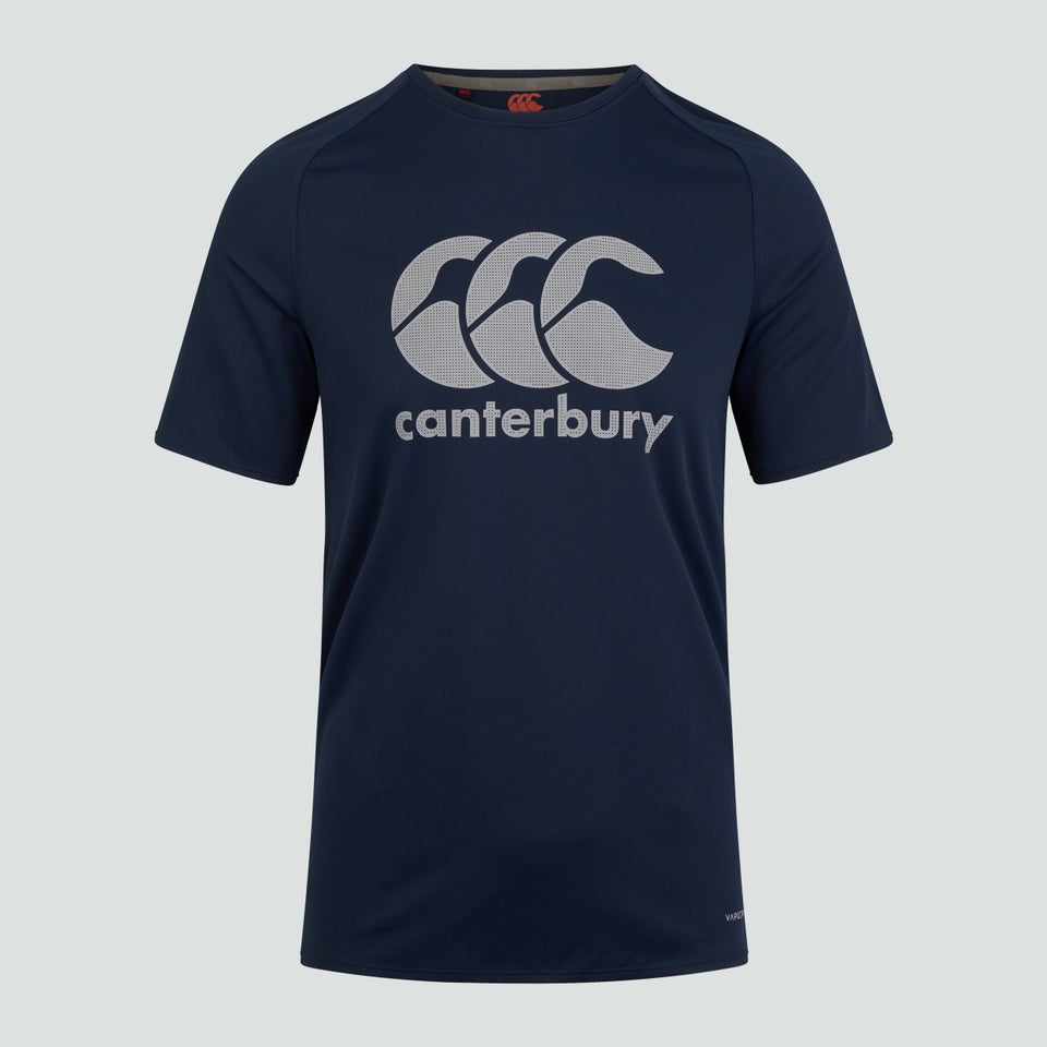 CANTERBURY CORE VAPODRI LARGE LOGO T NAVY