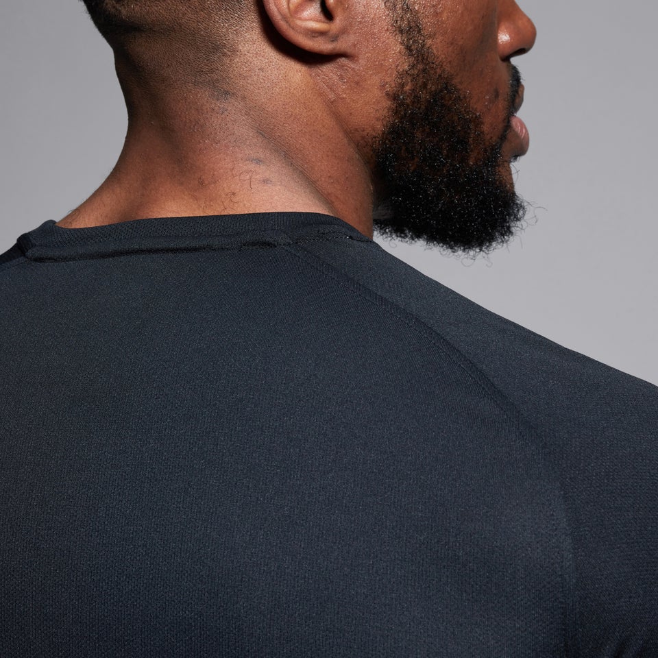 Mens Core Vapodri Large Logo Tee Black