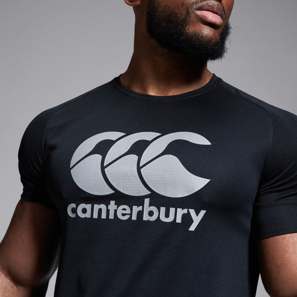 CANTERBURY CORE VAPODRI LARGE LOGO T BLACK