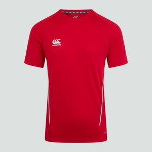 MENS TEAM DRY T-SHIRT RED - XS