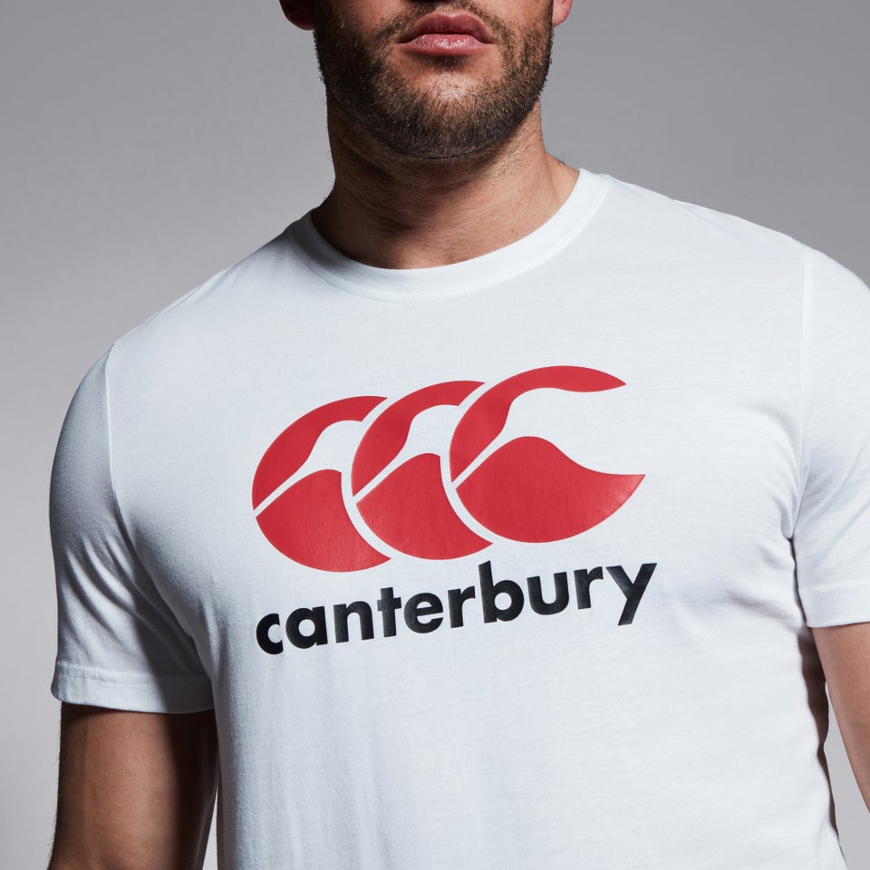CANTERBURY CCC LOGO TEE WHITE/RED/BLAC