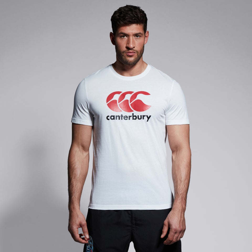 CANTERBURY CCC LOGO TEE WHITE/RED/BLAC