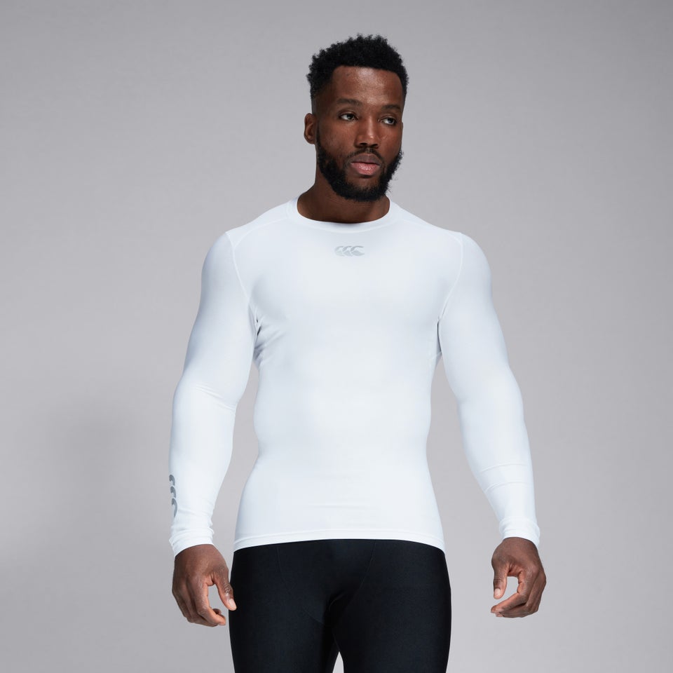 Mens Thermoreg Long Sleeved Top White