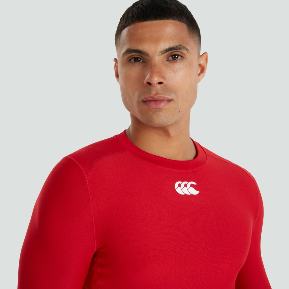 Mens Thermoreg Long Sleeved Top Red