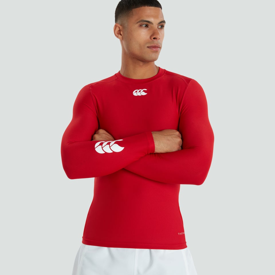 CANTERBURY THERMOREG LONG SLEEVE TOP FLAG RED
