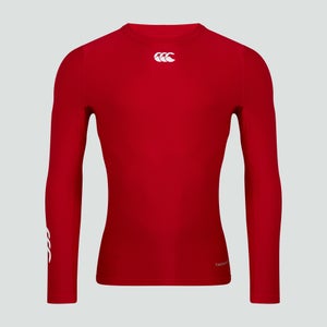 CANTERBURY THERMOREG LONG SLEEVE TOP FLAG RED