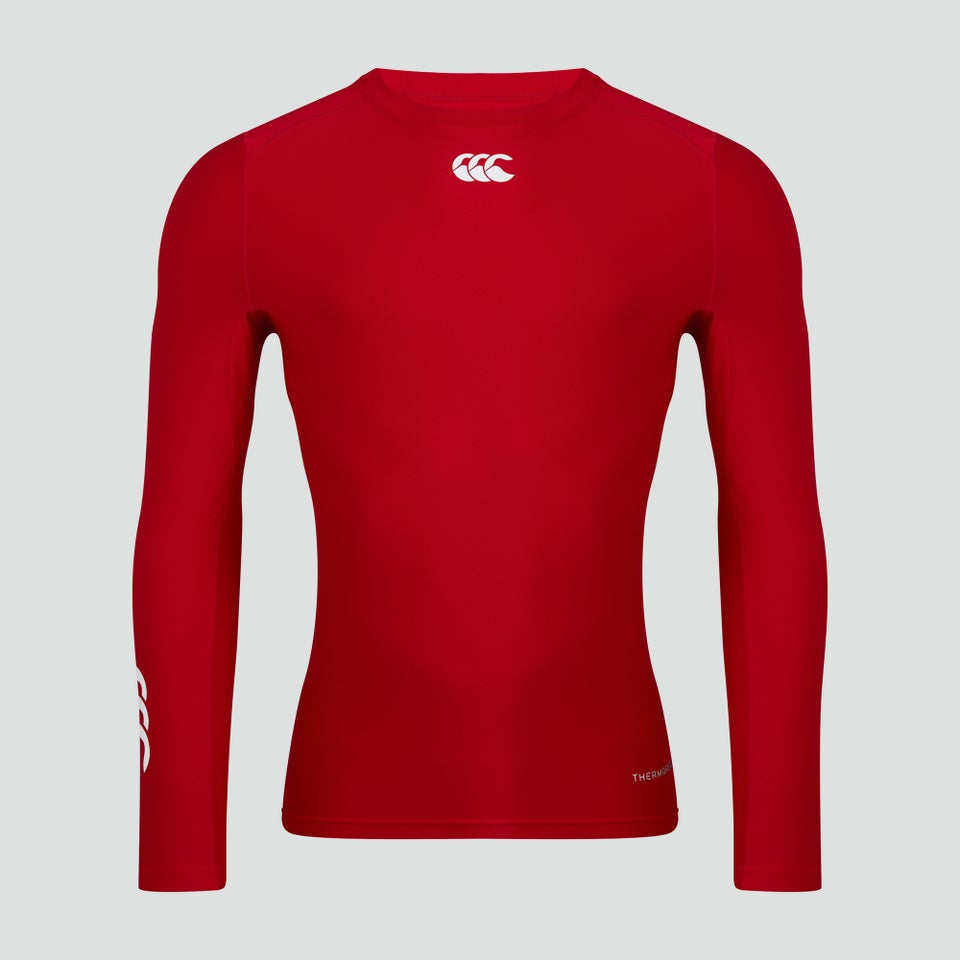 CANTERBURY THERMOREG LONG SLEEVE TOP FLAG RED
