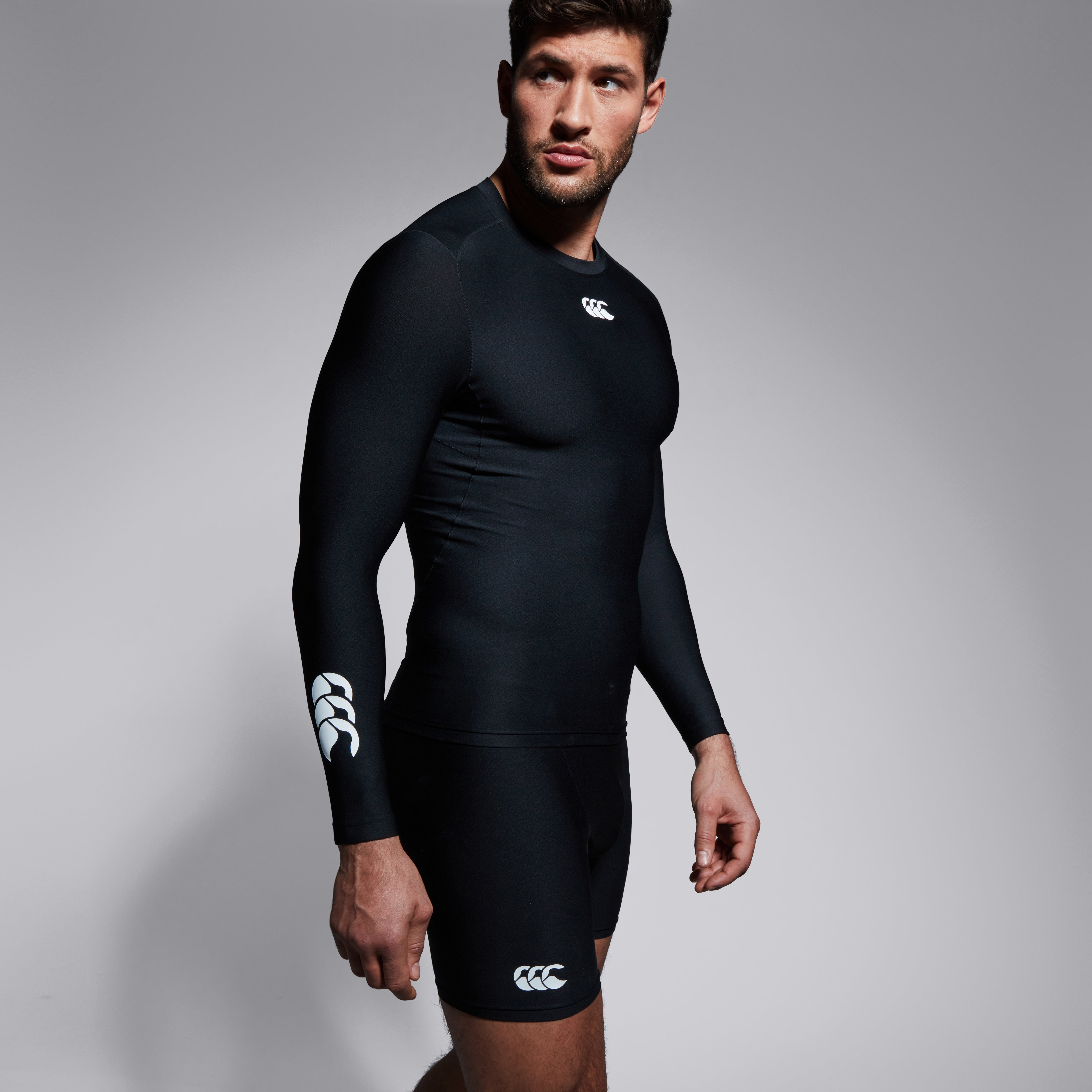 Mens Thermoreg Long Sleeved Top Black | Canterbury