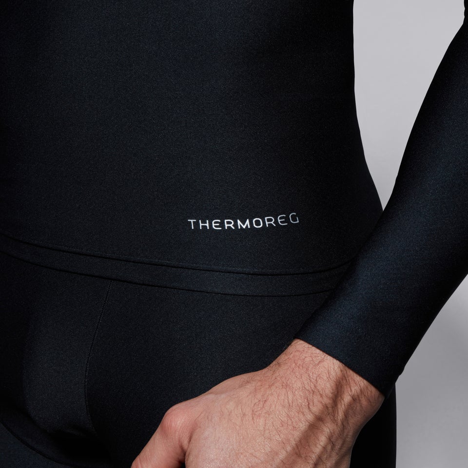Mens Thermoreg Long Sleeved Top Black