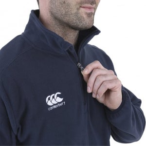 Mens Team 1/4 Zip Micro Fleece Navy