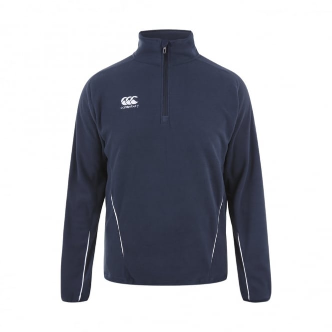 Mens Team 1/4 Zip Micro Fleece Navy
