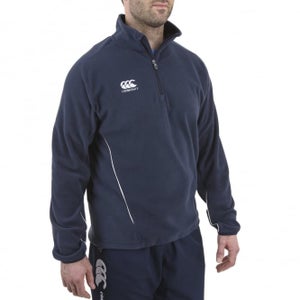 Mens Team 1/4 Zip Micro Fleece Navy