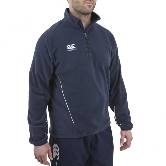 Mens Team 1/4 Zip Micro Fleece Navy